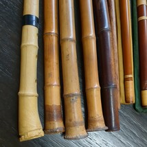 尺八 笛 和楽器 無銘 8点まとめ売り 日本伝統 和楽器 竹 縦笛 楽器 中古_画像8