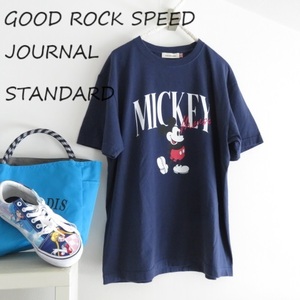 送料込 匿名配送 GOOD ROCK SPEED ジャーナルスタンダード　コラボT　ミッキー　紺 JOURNAL STANDARD relume