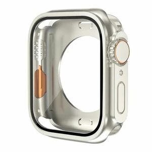 Apple Watch 45mm ウルトラ風 保護ケース2 スターライト