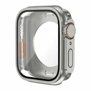 Apple Watch 45mm ウルトラ風 保護ケース2 チタニウム