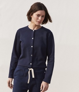 美品 定価1.5万 PETIT BATEAU プチバトー カーディガン 紺 S レディース