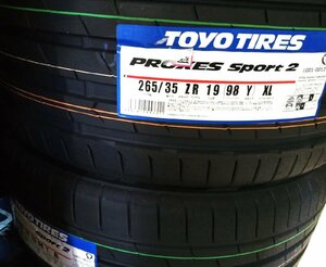 【23年製/送料・税込/新品タイヤ】TOYO PROXES Sport 2 265/35ZR19 (98Y) XL★2本set