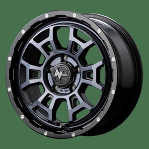 NITRO POWER H6 SLUG 17x7.0J 5/114.3 +42 BC ブラッククリア/ピアスドリルド