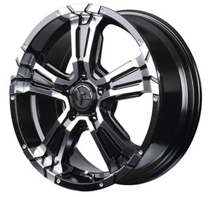 NITROPOWER CROSS CLAW 17x7.0J 5/114.3 +40 BM/MC ブラックメタリック+ミラーカット