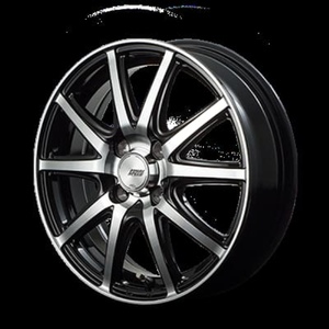 MID ファイナルスピード GR-Γ ホイール ブラックポリッシュ 14インチ×5.5J＋45 4H100 国産車 入数：1台分 (4本)