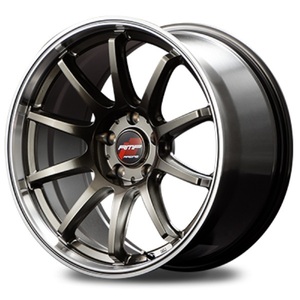 MID RMP Racing R10 18インチ 7.5J 5H114 +50 RTSP レーシングラフィティチタンシルバー/リムポリッシュ