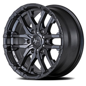 NITRO POWER M26 CROSS FANG 16x6.5J 6/139.7 +48 BARREL BLACK/DRILLED