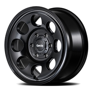 MID GARCIA Palm8 16インチ 6.5J 6H139 +38 セミグロスブラック/ヴァーレイポリッシュ