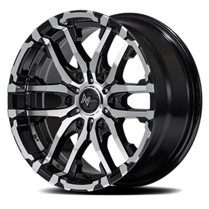 NITRO POWER M26 CROSS FANG 15x6.0J 6/139.7 +33 BLACK METALLIC/MIRROR CUT