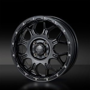 MONZA JAPAN HI-BLOCK JERRARD 16インチ 16x6.0J 4/100 +41 SB/M サテンブラック/ミーリング