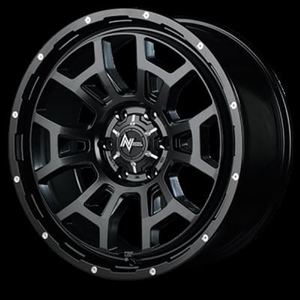 NITRO POWER H6 SLUG 20x8.5J 6/139.7 +20 SGB/M セミグロスブラック/マシニング