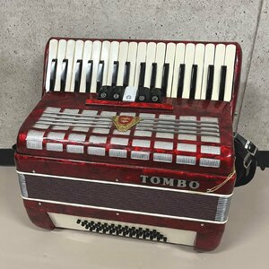 TOMBO dragonfly accordion T48 34 keyboard soft case attaching red musical instruments 052014w/T16(140)