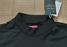 即決新品 New Balance GOLF メンズ半袖モックネックシャツ ブラック 5サイズ Lサイズ相当 ニューバランス ゴルフ_画像3