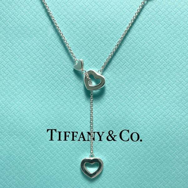 ティファニー ハートリンク ラリアット ネックレス シルバー925 Tiffany&Co./24-372