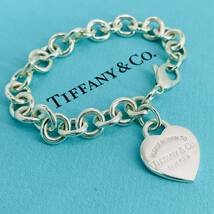 16.5cm ティファニー リターントゥハート ブレスレット タグ シルバー TIFFANY&Co.★706_画像1