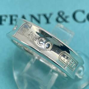 22号 ティファニー ナロー 1837 シルバー リング ワイド Tiffany&Co./24-735