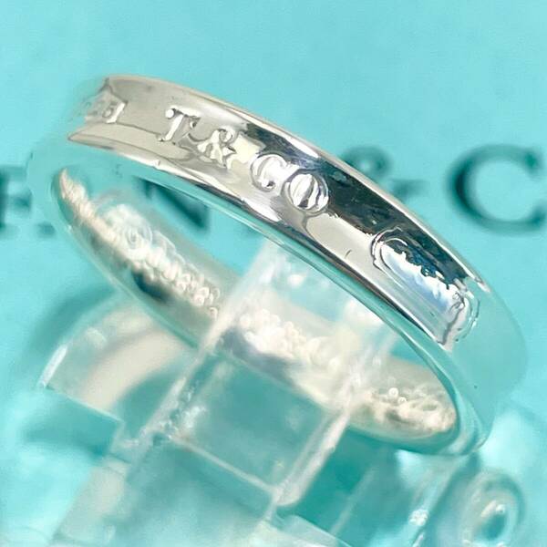 17.5号 ティファニー シルバー925 ナロー 1837 Tiffany&Co. リング /24-785