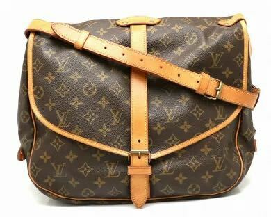 LOUIS VUITTON ルイ ヴィトン モノグラム ソミュール35 ショルダーバッグ 斜め掛けショルダー