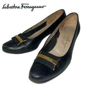 Salvatore Ferragamo ローファー パンプス 5 2/1 レザー