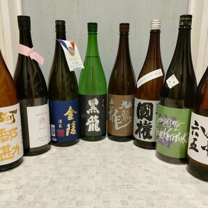 日本酒　一升瓶　8本セット　人気の黒龍や九頭龍や田中六五等飲み比べ