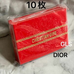 10枚バラ売り 新品本物 christian dior ムエットカード 2024 新年限定 CNY限定 レッド ゴールド 試香紙