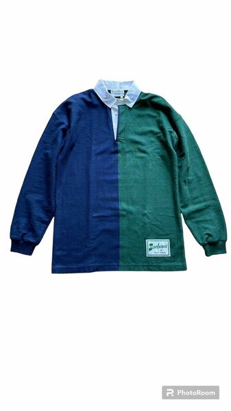 ROWING BLAZERS × Barbour / ローイングブレザーズ / バブアー /ラガーシャツ / S / グリーン×ネイビー / beams+ 