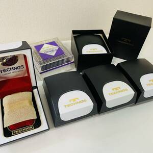 TECHNOS SWISS Tecnos Switzerland wristwatch ke- Swatch case empty box box set sale 6 piece regular goods brand unused 