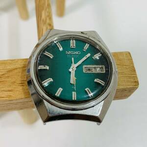 SEIKO ELNIX セイコー エルニクス 497392 JAPAN-C グリーン文字盤 自動巻き オートマチック 機械式 稼働確認 ベルトなし アンティーク 中古