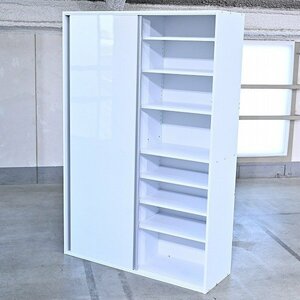  unused goods tinos4 ten thousand [ lustre specification sliding door wall surface storage bookcase ] cabinet storage living kitchen stocker book shelf dinos