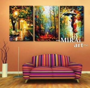 Art hand Auction Set of 3 paintings, art panels, interior decoration, stylish, wall hanging, Scandinavian, leaves, flowers, greenery, plants, natural, lightweight, feng shui, entrance, bedroom, room, living room, toilet, modern, 19, Artwork, Painting, others
