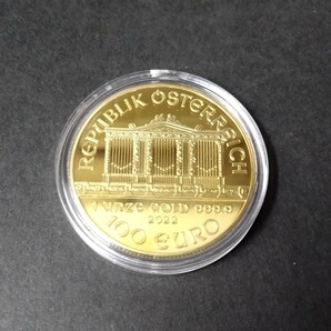 ウィーンフィルハーモニー ゴールド GOLD 金 金貨 24k ゴールドコイン ウィーン金貨 の画像2