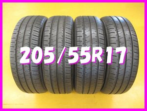 ◆送料無料 A2s◆　205/55R17　91V　ブリヂストン　ECOPIA NH100V　夏4本　※2019年製