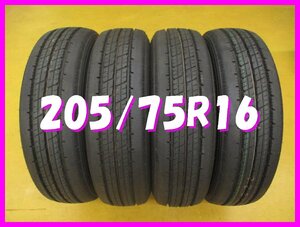 ★送料無料 B2s◆　新車外し　205/75R16　113/111L LT　ダンロップ　ENASAVE SPLT38A　夏4本　※2024年/日本製