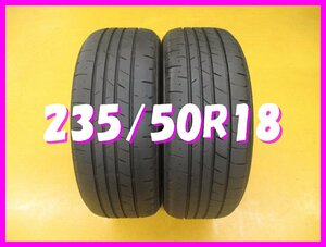 ◆送料無料 B1s◆　235/50R18　101V　 ブリヂストン PLAYZ PX-RVII　夏２本　2021年製　※アルファード.ヴェルファイア等