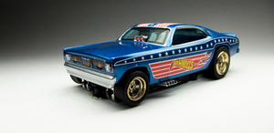 HOスロットカー 新品！AW 1970’s プリムス ダスター ファニーカー ホットウィール ＆ 4ギヤウルトラG TYCO や トミー AFX のコースでも！