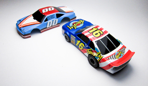 HO slot car LL Thunderbird Nascar & Oldsmobile stock car & custom!M chassis TYCO. Tommy AFX. course also!
