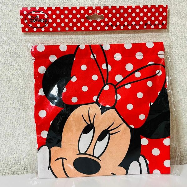 【Disney】未使用品 ミニーマウス 巾着 ドッド
