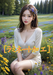 清華 せいか［ラミネート加工光沢紙］A4サイズ アートポスター グラビア イラスト 美人 美女 かわいい 管理番号清華15