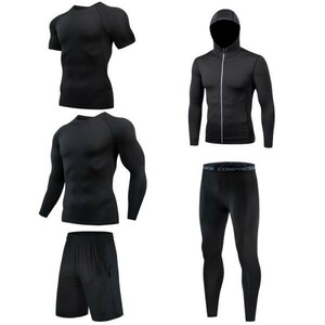  спорт одежда 5 позиций комплект бег тренировка компрессионный мужской Parker длинный рукав короткий рукав шорты трико . давление высокое качество скорость .