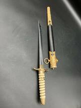 短剣　海軍 Japan sword製　全長約41cm 日本軍　模造刀　軍刀　銃剣　サーベル　指揮刀　桜紋　精密複製　専用展示アクリルケース付き　434_画像4