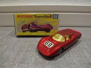 MATCHBOX マッチボックス ミニカー 当時物 １９７０年製 ６８　PORSHE　９１０　 イギリス製 元箱