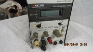 KIKUSUI PAB １８－２．５DU REGULATED DC POWER SUPPLY 直流安定　サイズは10，5X16X38ｃｍ　中古