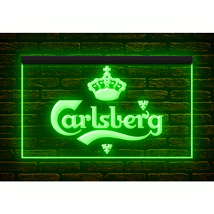 J292 // LED ネオンライトサイン Carlsberg カールスバーグ ビール BARの看板■サイズ(約)：W550mm x H300mm 大きいサイズ