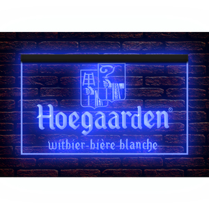 J582 // LED ネオンライトサイン Hoegaarden Belgian ヒューガルデン ビール■サイズ(約)：W300mm x H200mm