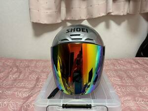 SHOEI J-FORCE N　シルバー　Mサイズ　中古　ショウエイ　Jフォース　CJ-1　ミラーシールド