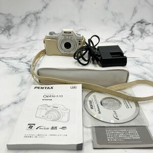 ●【売り切り】PENTAX ペンタックス DIGITAL Optio I-10 コンパクトデジタルカメラ 5xWIDE 5.1-25.5mm 説明書付属 現状品