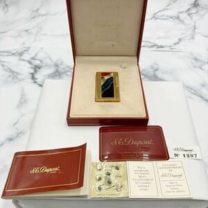$[ selling out ] there there beautiful goods rare!S.T Dupont Dupont line 1 long France revolution 200 anniversary 2000 piece limitation gas lighter box attached 