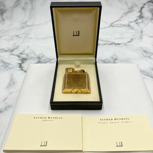 $[ распродажа ] почти не использовался!dunhill Dunhill Hammer тип Uni -k масляная зажигалка бренд зажигалка курение . полоса коробка приложен 