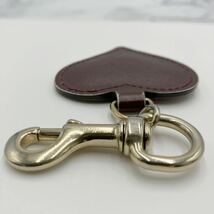 $【売り切り】GUCCI グッチ インターロッキングG レザー ハートモチーフ キーホルダー バッグチャーム ブランド小物 レディース_画像6