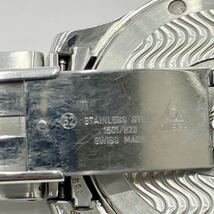 □【売り切り】OMEGAオメガ SEAMASTERシーマスター 120m 2511.81 クォーツ デイト SS メンズ腕時計 ネイビー文字盤 稼働品 _画像9